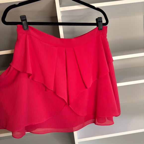 BCBGeneration Dresses & Skirts - BCBGeneration Vibrant Pink Asymmetrical Skirt